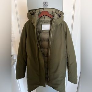 Waterproof Parka on Gunmetal Green - like new.